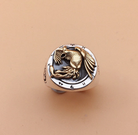 990 Pure Silver Dragon & Tiger Ring – Mythic Power Jewelry | T&P Men’s Vault