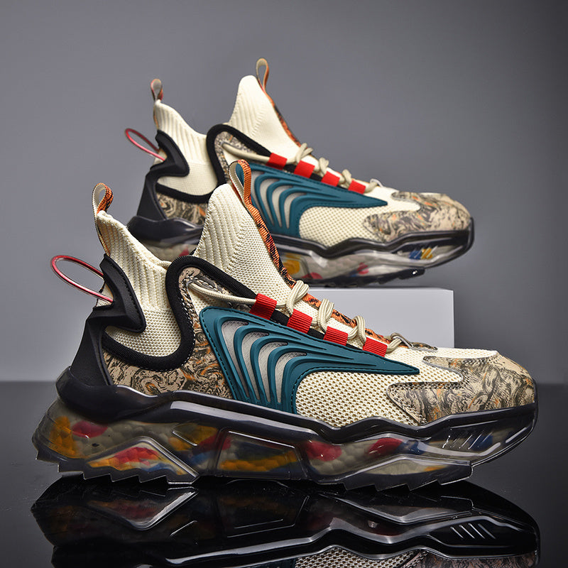 T&P CyberWave Elite Sneakers – Futuristic Mesh Running Shoes for Men