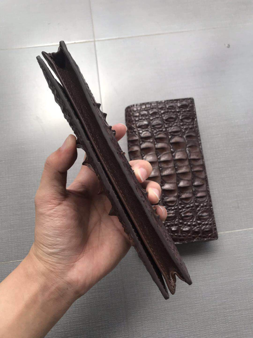 Luxury Crocodile Pattern Leather Wallet – Long Trend Casual | T&P Collection
