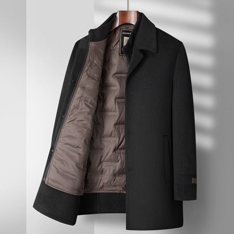 T&P Executive Line | Luxury Black Wool Men’s Coat
