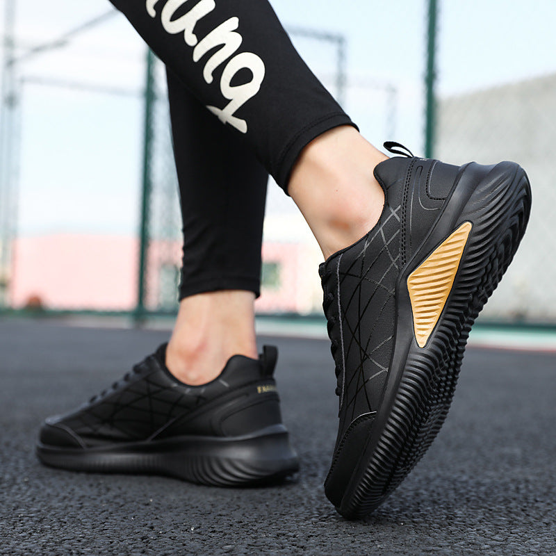 T&P ShadowFlex Sneakers – Men’s Black Casual Running Shoes