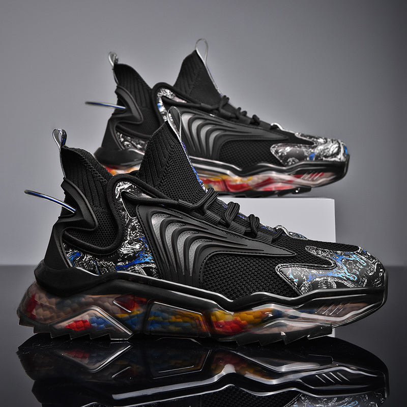 T&P CyberWave Elite Sneakers – Futuristic Mesh Running Shoes for Men