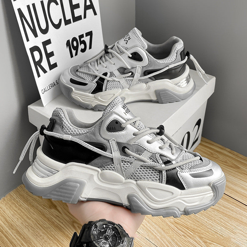 T&P GravityForce Chunky Sneakers – Men’s Thick-Sole Streetwear Shoes