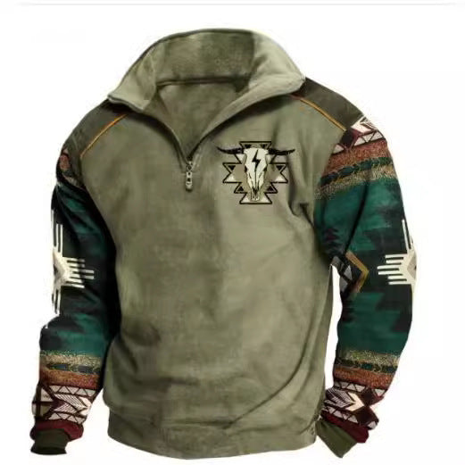 T&P Wild Soul | Men’s Printed Zip-Up Sweater