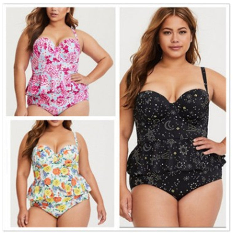 T&P CurvePeplum One-Piece – Plus-Size Slimming Peplum Swimwear