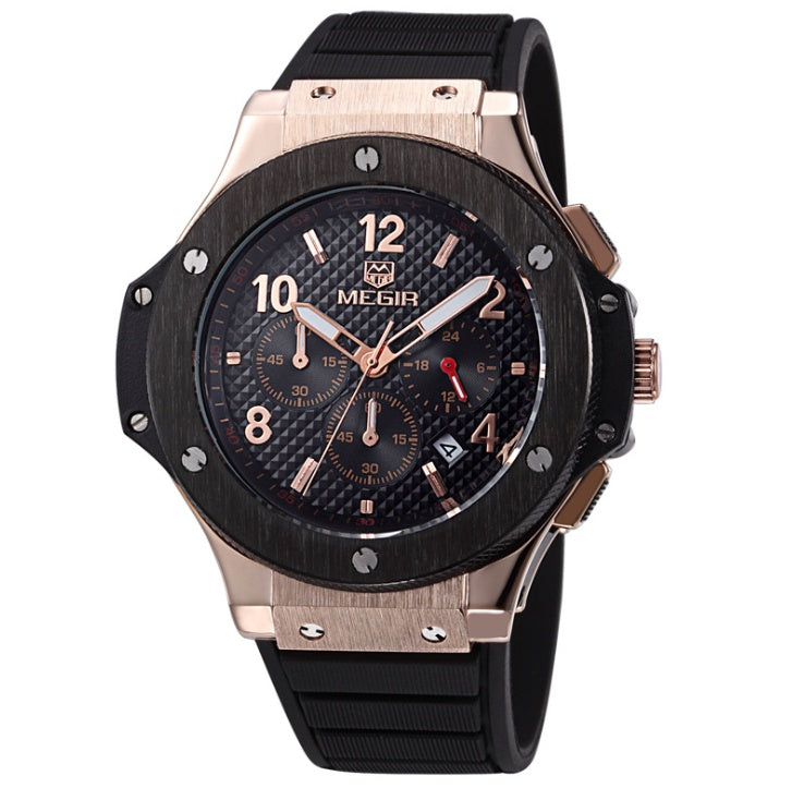 T&P Chrono Force | Rose Black Chronograph Men’s Watch