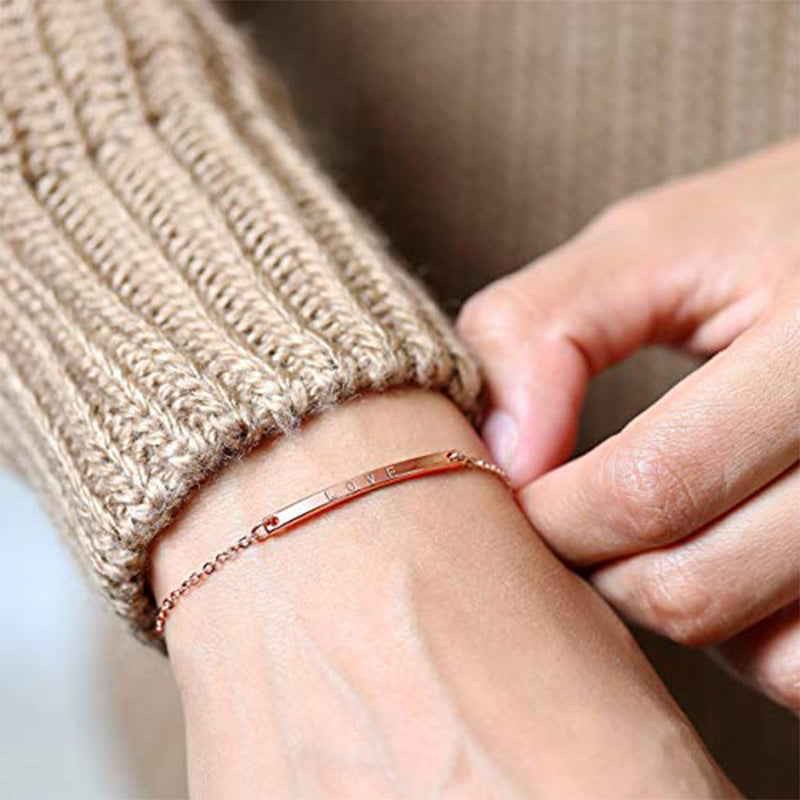 Sterling Silver 925 Personalized Bracelet – Custom Engraved Name Jewelry, Luxury Anniversary & Valentine’s Gift