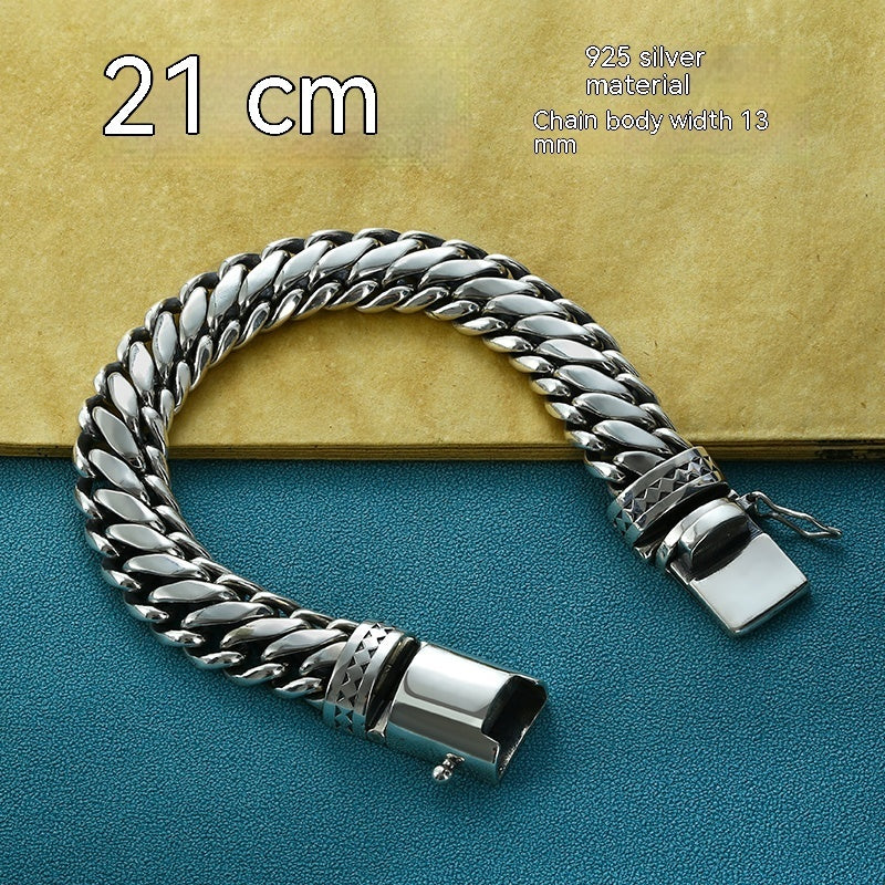925 Silver Industrial “Sense” Bracelet – Men’s Heavy Luxury | T&P Core Line