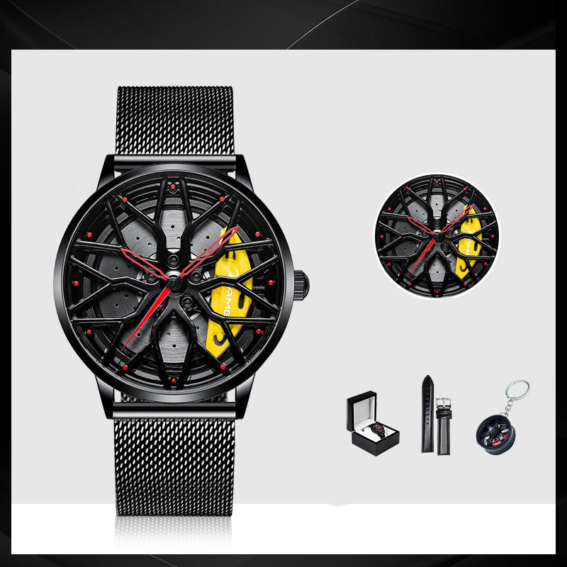 Luxury Skeleton Forged Caliper AMG488 Wheel Watch – Men’s Motorsport Inspired Timepiece