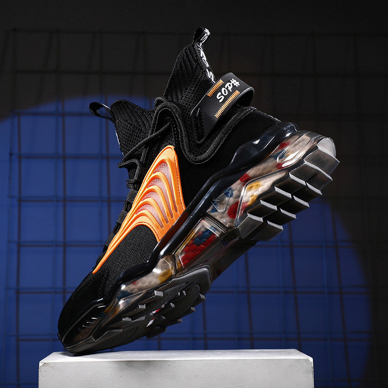 T&P TitanStep High-Top Sneakers – Thick Sole Breathable Street Shoes for Men