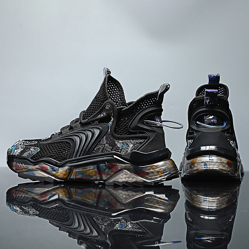 T&P CyberWave Elite Sneakers – Futuristic Mesh Running Shoes for Men