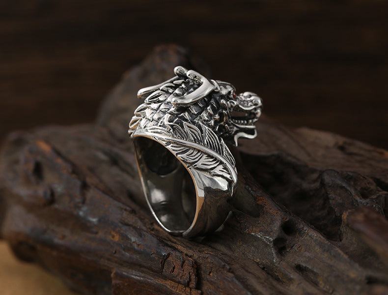 925 Silver Dragon Ring – Dominant Power Symbol for Men | T&P Men’s Vault