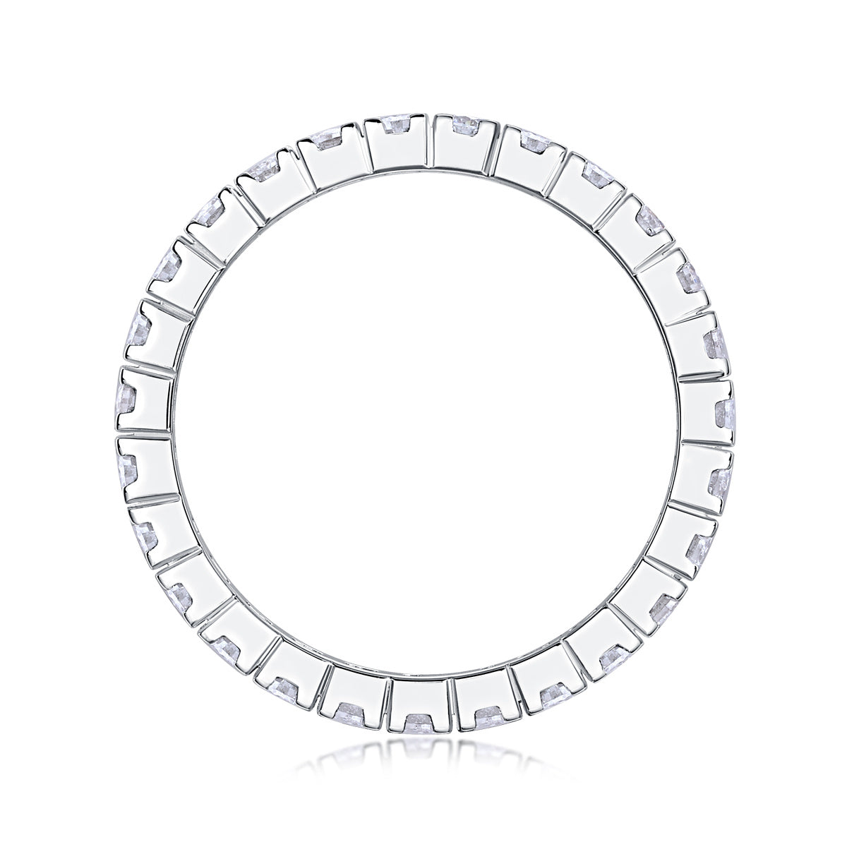 Luxury Multi-Row Moissanite Silver Ring – Statement Women’s Jewelry