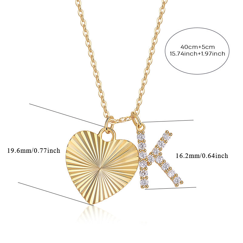 Heart Secret – Luxury Gold & Moissanite Pendant Necklace for Women