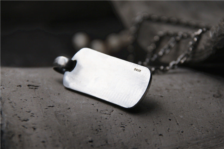 Vintage Domineering Skull Pendant – S925 Sterling Silver Gothic Statement Jewelry