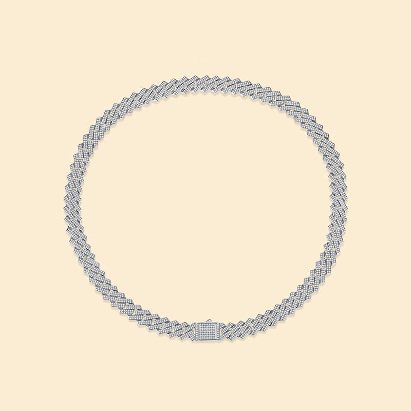 S925 Sterling Silver Challenge Necklace – Luxury Men’s Certified Jewelry