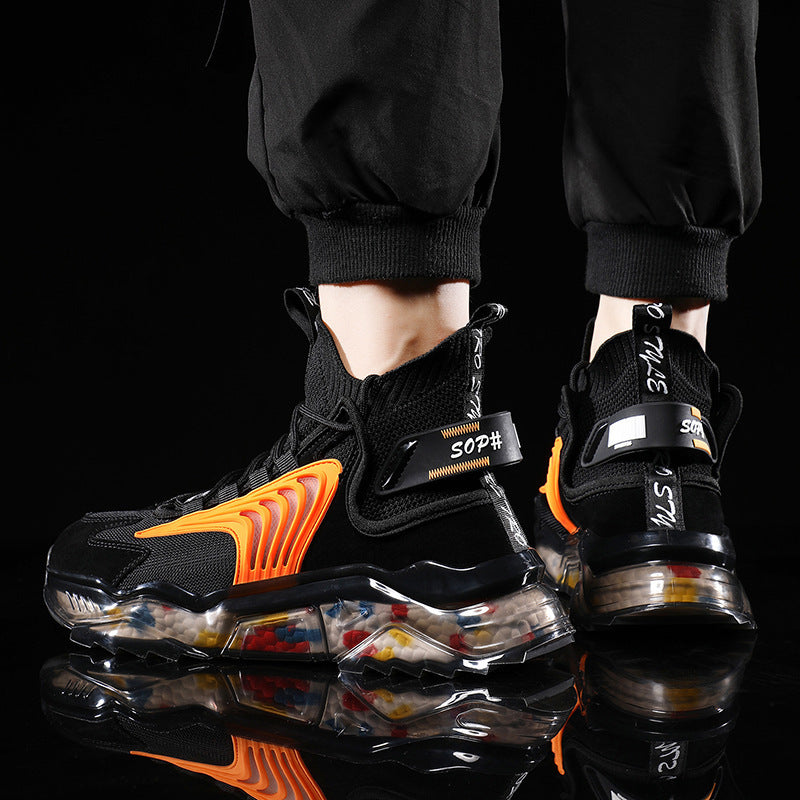 T&P TitanStep High-Top Sneakers – Thick Sole Breathable Street Shoes for Men