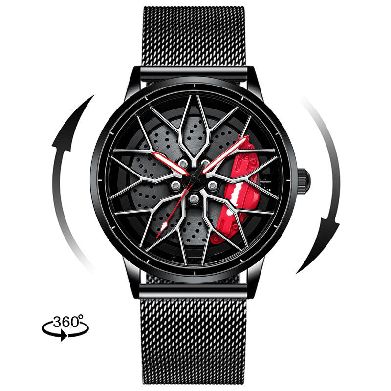 Luxury Skeleton Forged Caliper AMG488 Wheel Watch – Men’s Motorsport Inspired Timepiece