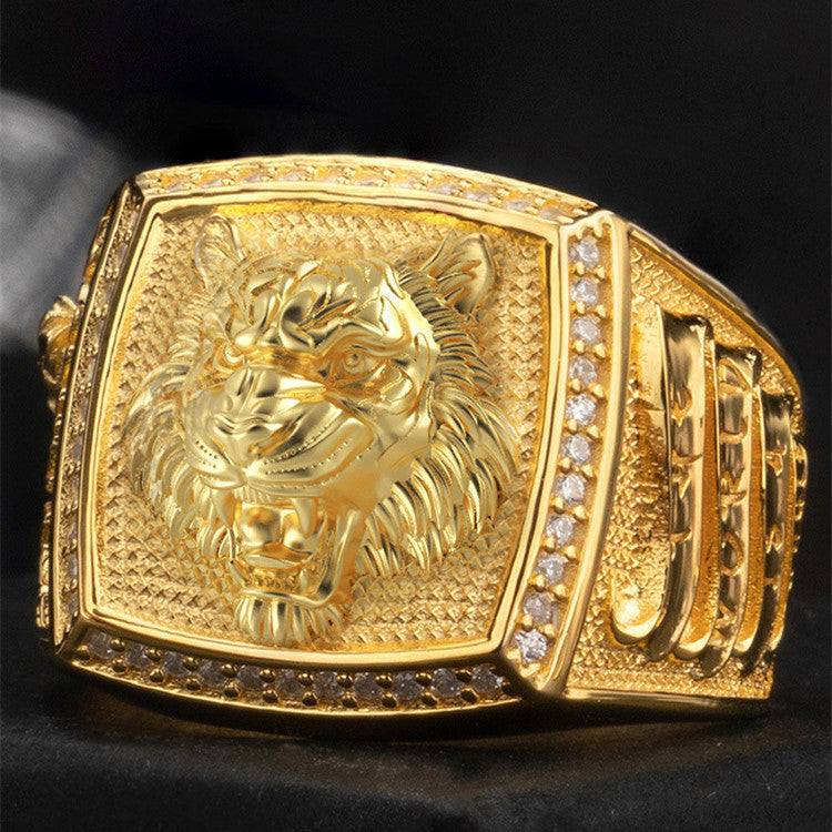 Royal Tiger Ring – 18K Gold Finish / 925 Sterling Silver Base