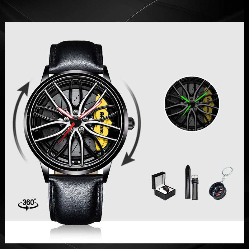 Luxury Skeleton Forged Caliper AMG488 Wheel Watch – Men’s Motorsport Inspired Timepiece