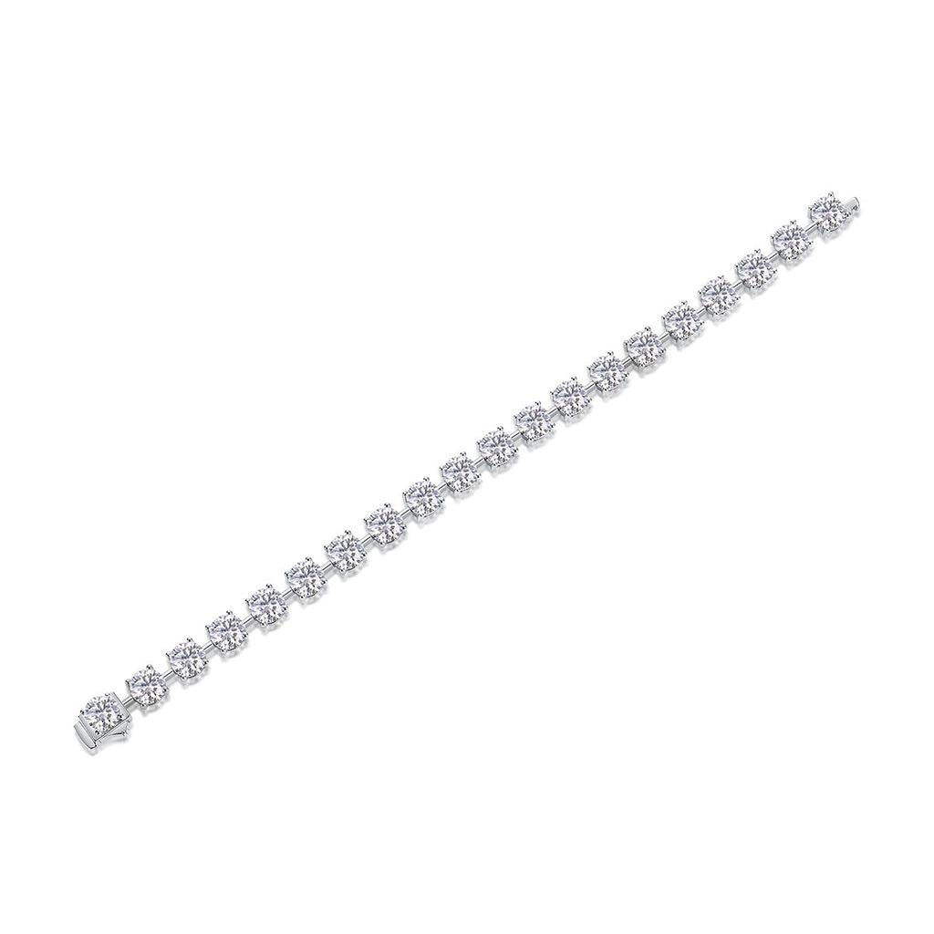 Luxury Moissanite Tennis Bracelet – 65mm 1 Carat Each Stone with Certificate