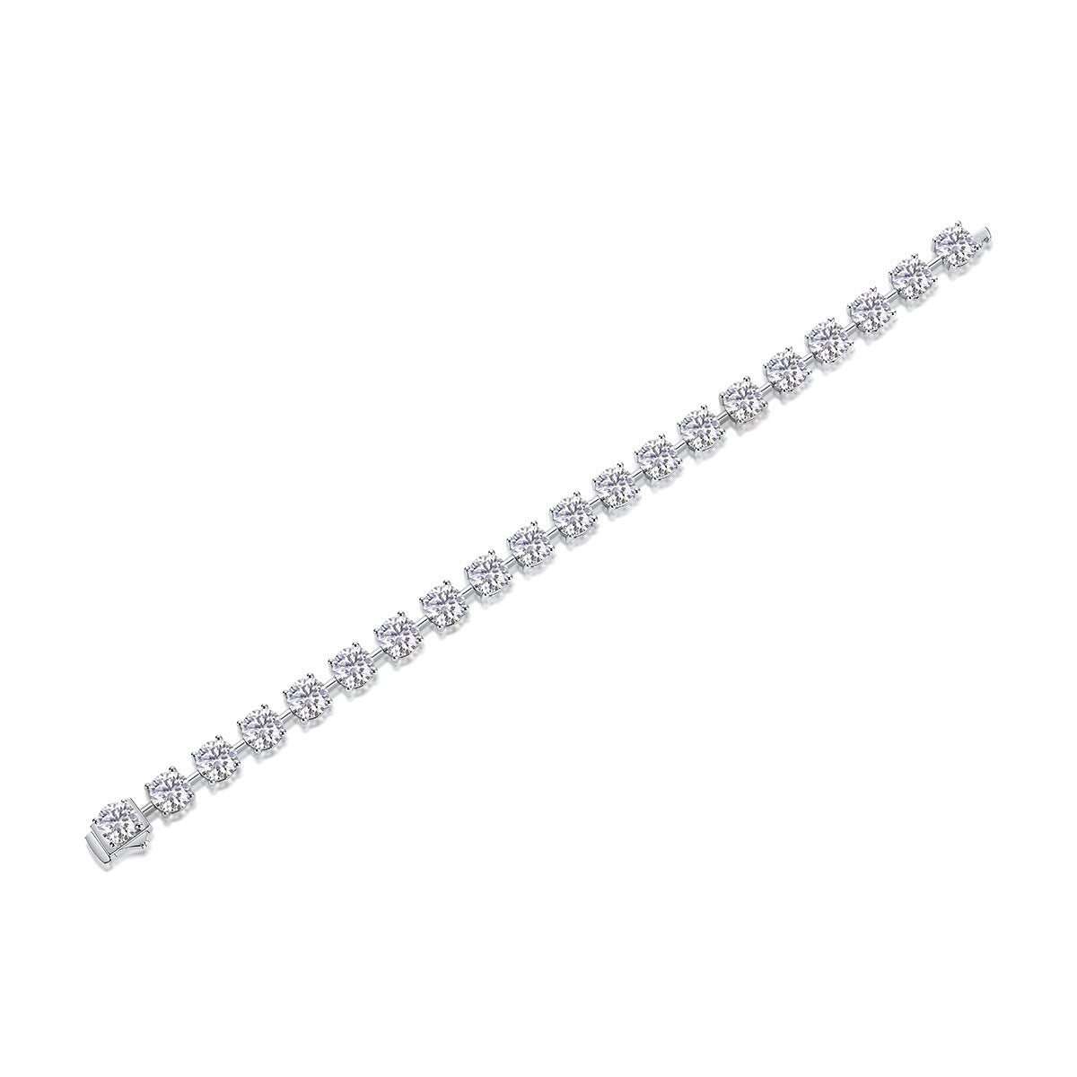 Luxury Moissanite Tennis Bracelet – 65mm 1 Carat Each Stone with Certificate