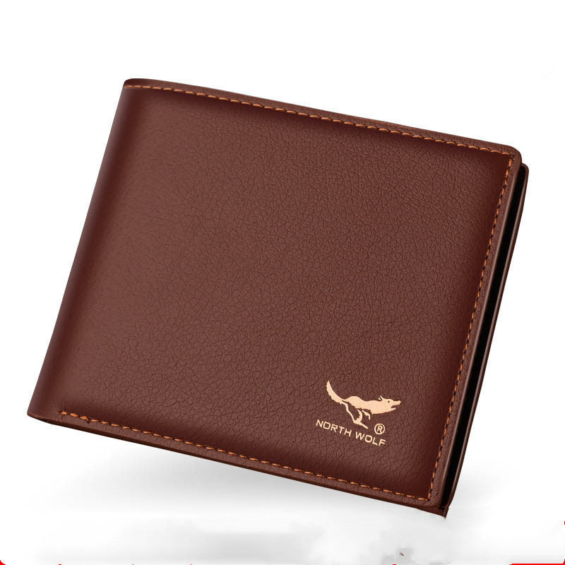 Luxury Men’s Short Leather Wallet – Compact Zipper Design | Premium Quality