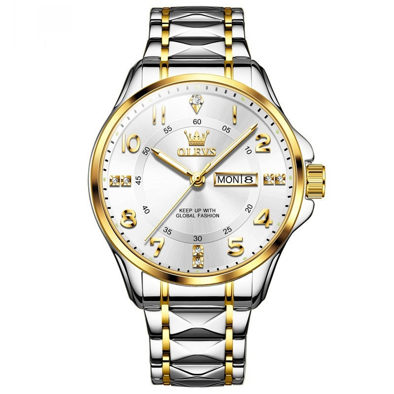 Quartz Couple’s Watch – Waterproof Luxury Casual Timepiece for Him & Her