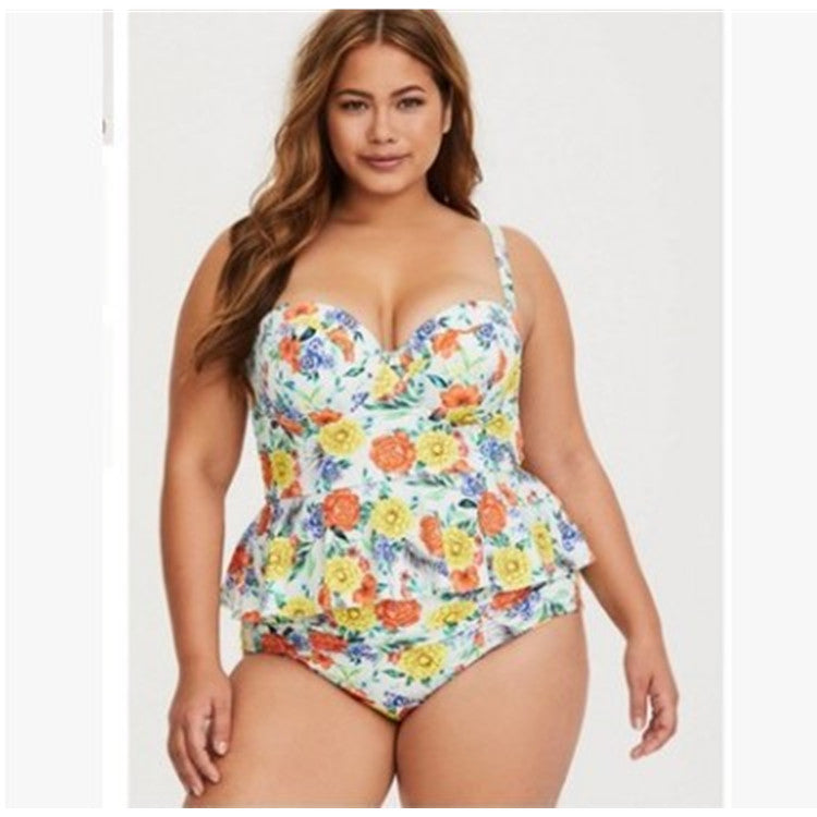 T&P CurvePeplum One-Piece – Plus-Size Slimming Peplum Swimwear