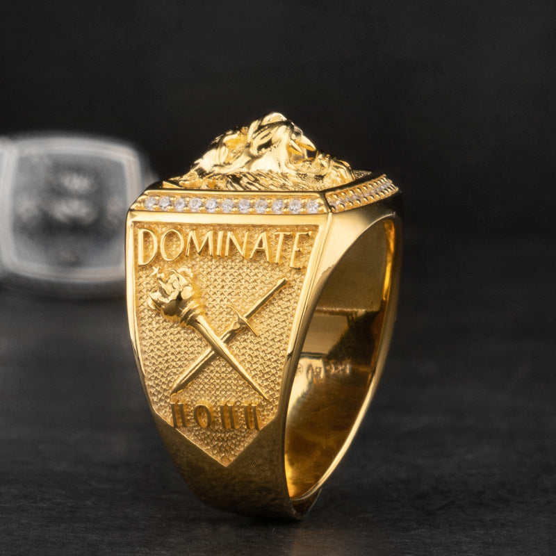 Royal Tiger Ring – 18K Gold Finish / 925 Sterling Silver Base