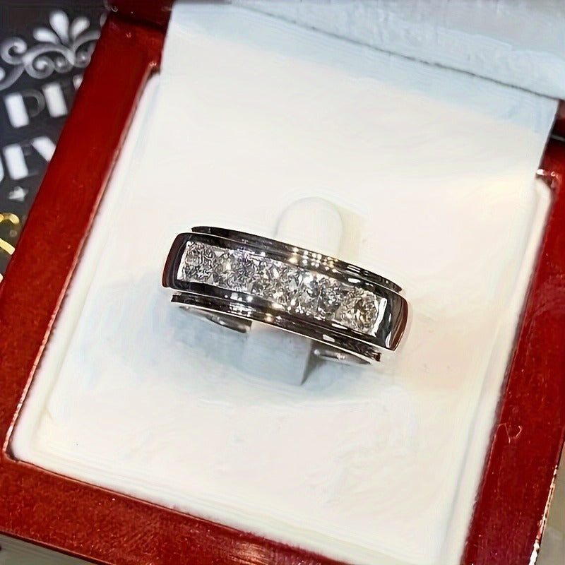 Luxury "Starry Sky" Moissanite Hip-Hop Ring – Bold Statement Jewelry