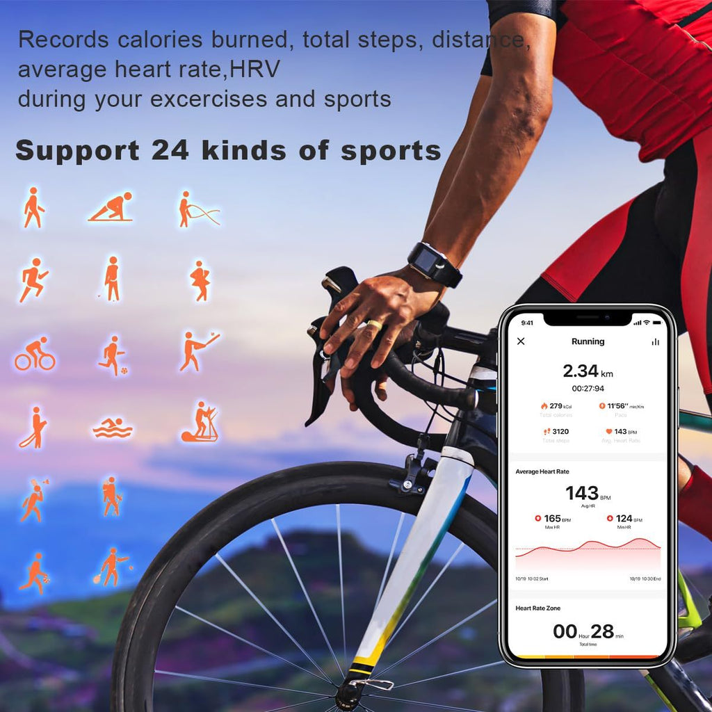 Health Smart Ring 2025 – Fitness & Sleep Tracker | No Subscription | T&P Luxury Tech
