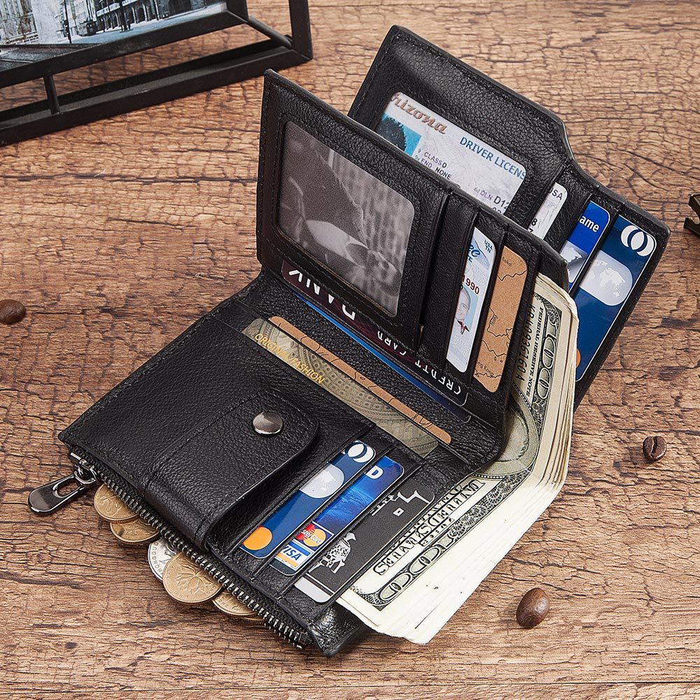 Smart Anti-Theft Leather Wallet – Bluetooth Tracker & Security | Luxury Men’s Wallet
