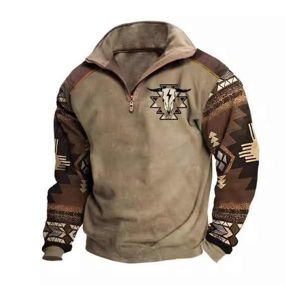 T&P Wild Soul | Men’s Printed Zip-Up Sweater