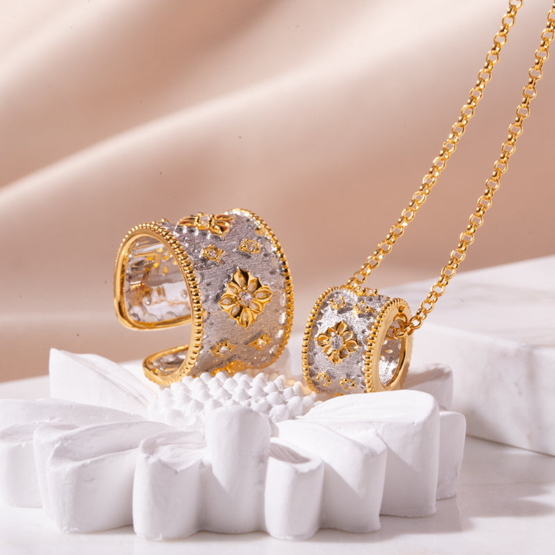 18K Gold-Plated Clover Necklace – Elegant Pure Silver Jewelry | T&P Luxury Line