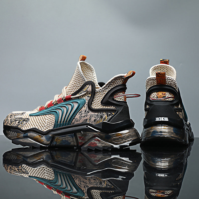 T&P CyberWave Elite Sneakers – Futuristic Mesh Running Shoes for Men