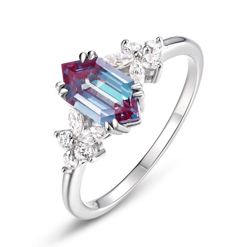 Luxury Alexandrite Ring – Color Changing Gemstone Anniversary & Fashion Jewelry