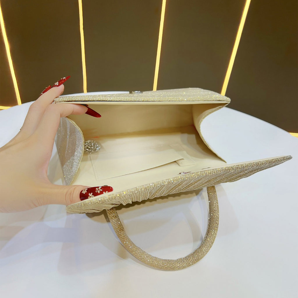 T&P GoldCrush Bag – Women’s Elegant Gold Evening Handbag