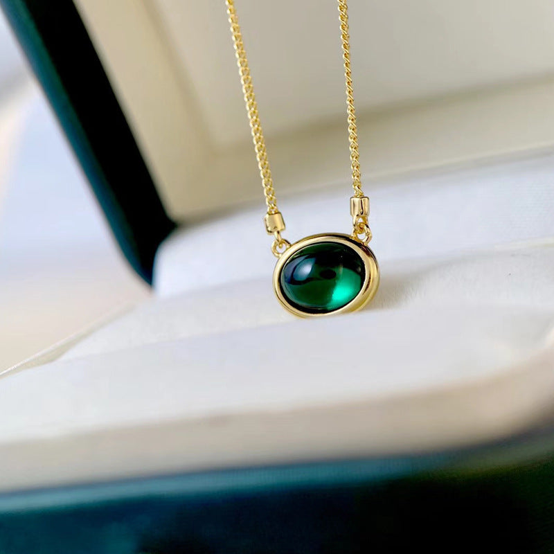 High-End Emerald Necklace – Golden Elegance Edition | T&P Elegant Gems