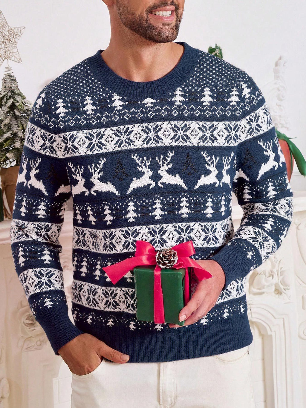 T&P Holiday Classic | Red Christmas Sweater for Men
