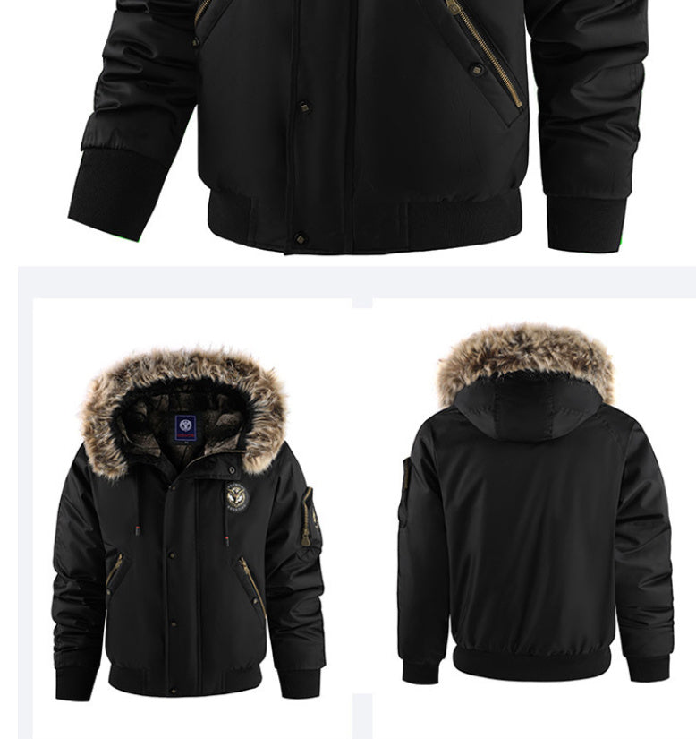 T&P Winter Fury Bomber | Tactical Fur Hood Jacket for Men