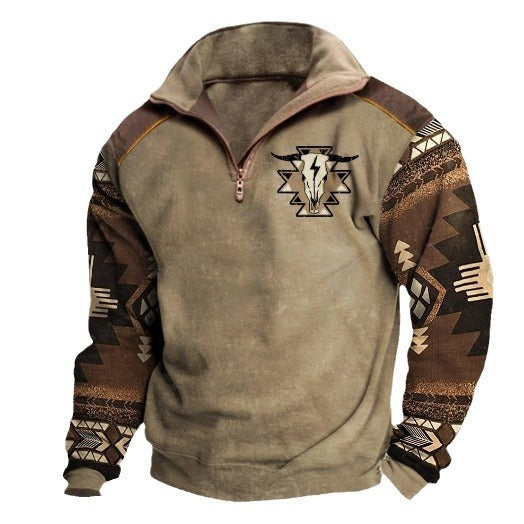 T&P Wild Soul | Men’s Printed Zip-Up Sweater