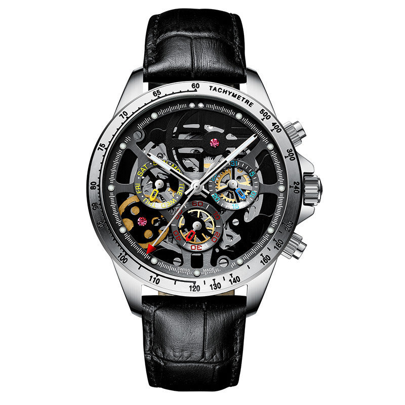 T&P Black Phantom | Double Skeleton Automatic Watch