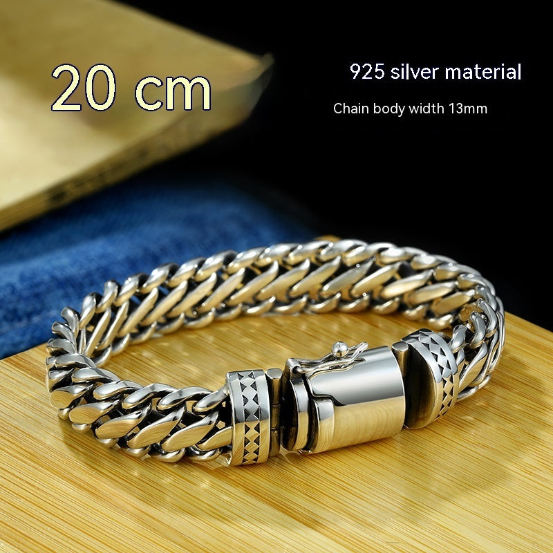 925 Silver Industrial “Sense” Bracelet – Men’s Heavy Luxury | T&P Core Line