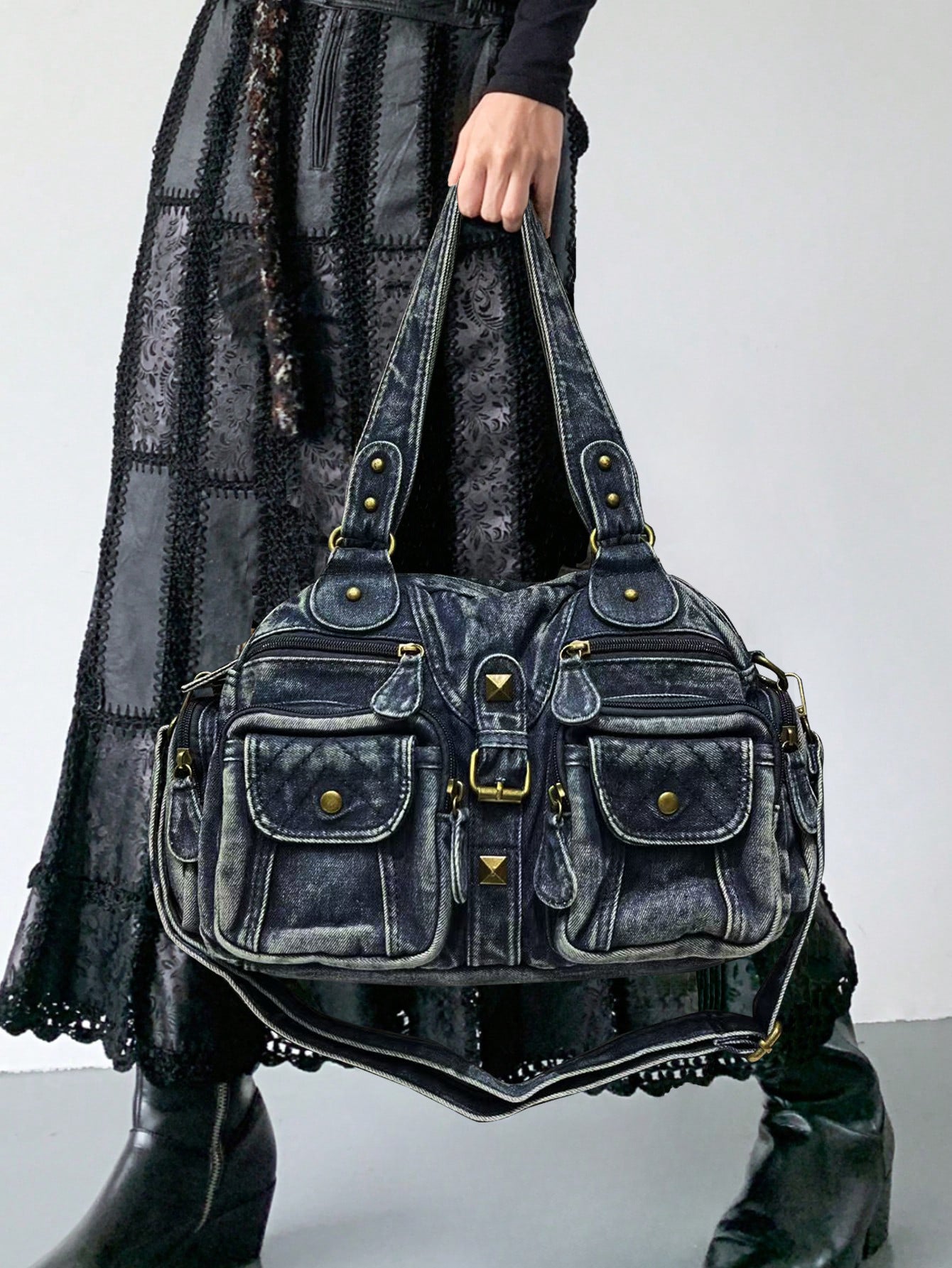 T&P VintageCarry Bag – Women’s Multi-Pocket Vintage Crossbody Bag