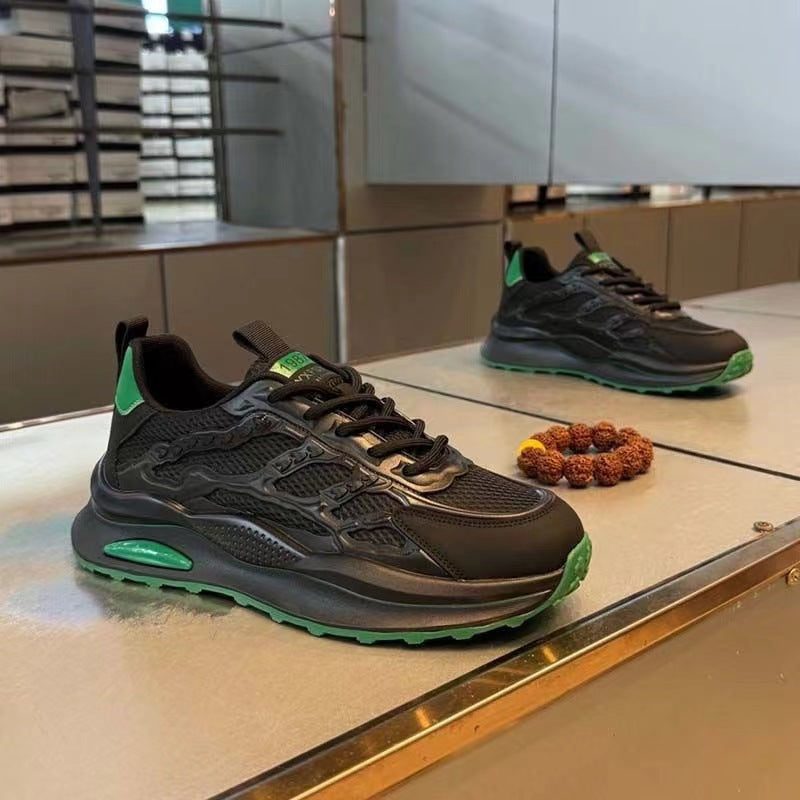 T&P AeroPulse White Sneakers – Breathable Mesh Lightweight Casual Shoes