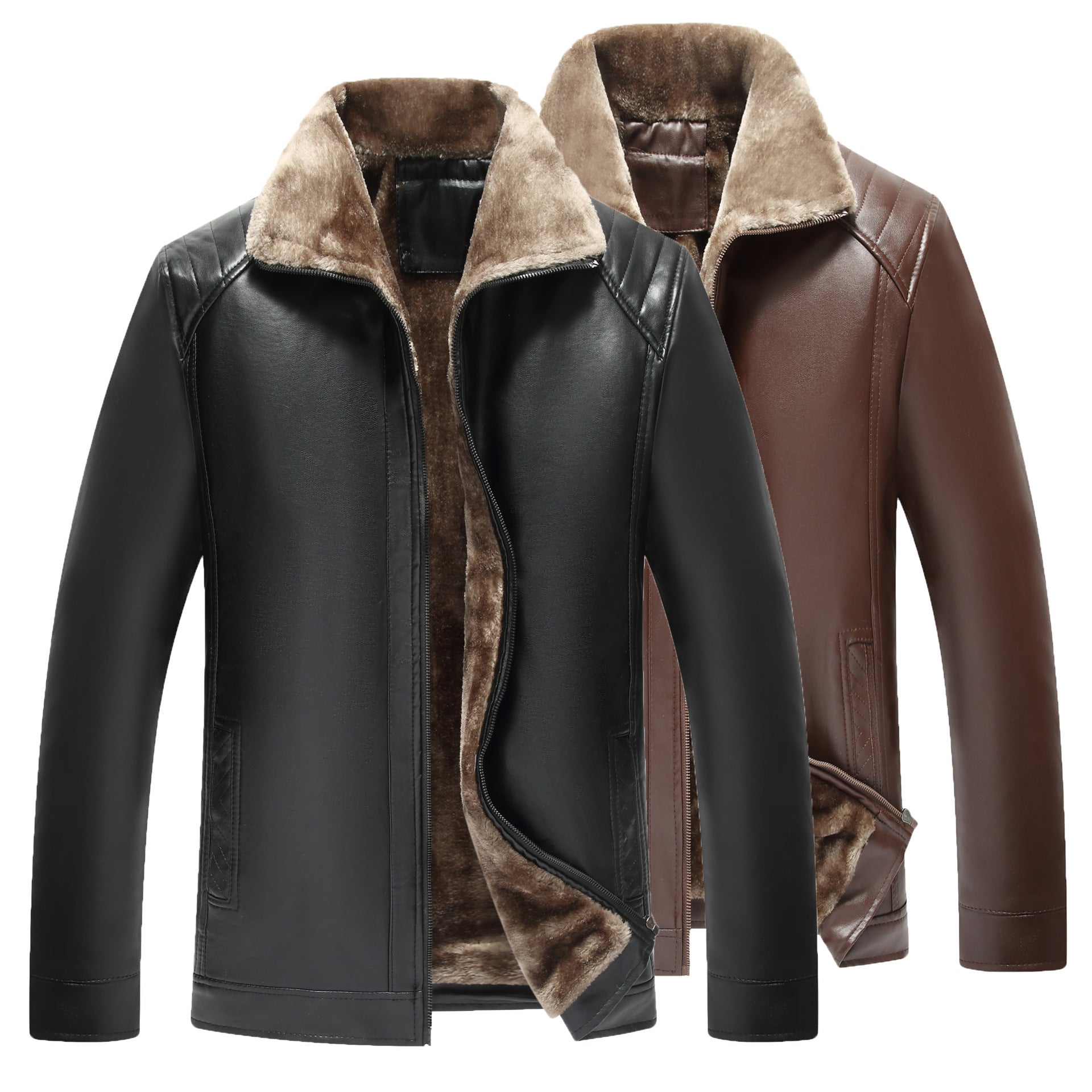 T&P Royal Heritage | Men’s Leather Jacket with Fur Lining