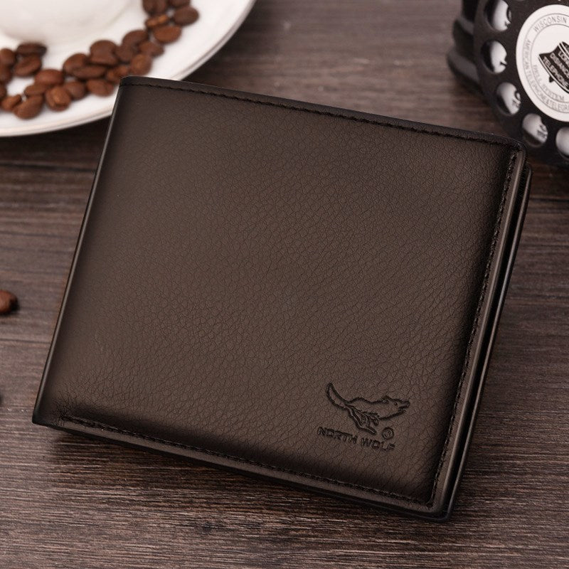 Luxury Men’s Short Leather Wallet – Compact Zipper Design | Premium Quality