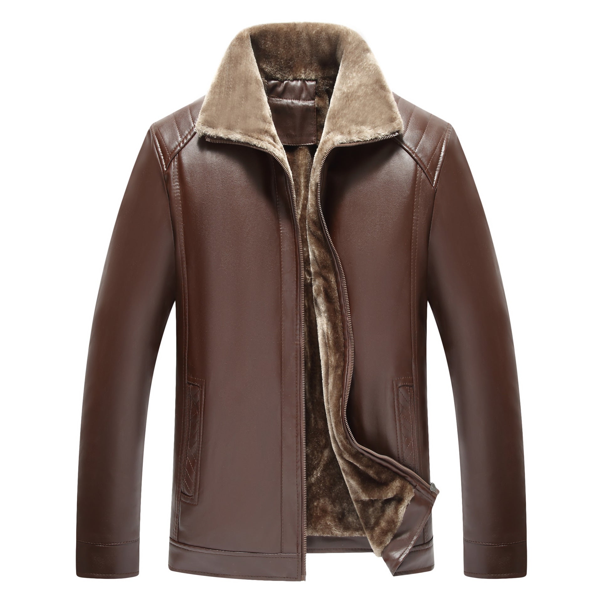 T&P Royal Heritage | Men’s Leather Jacket with Fur Lining