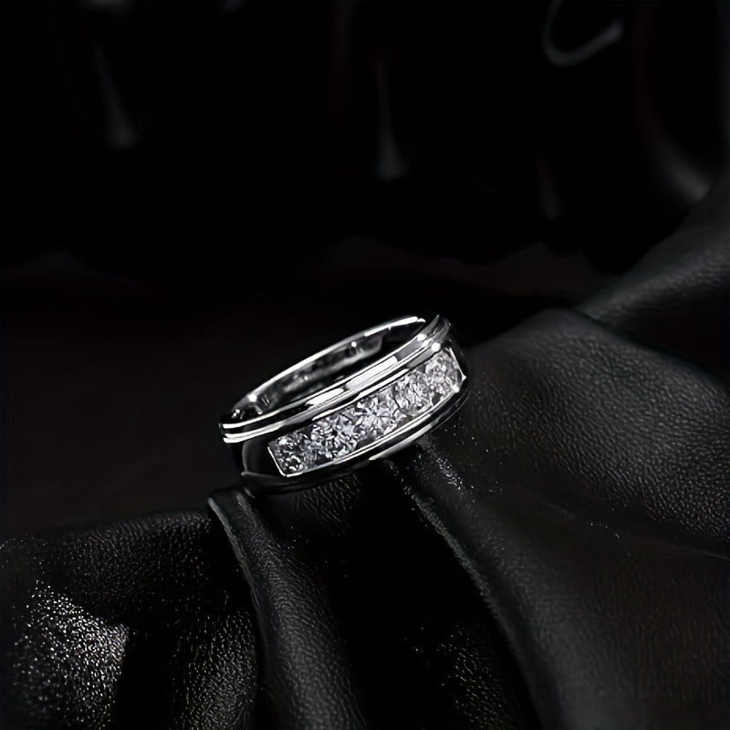 Luxury "Starry Sky" Moissanite Hip-Hop Ring – Bold Statement Jewelry